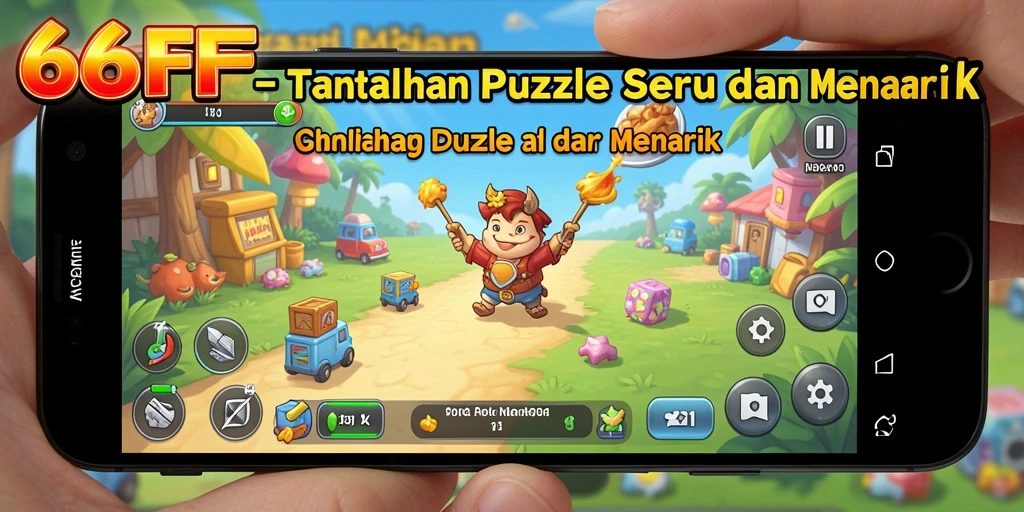 Tampilan gameplay menantang pada 666FF dengan berbagai teka-teki.