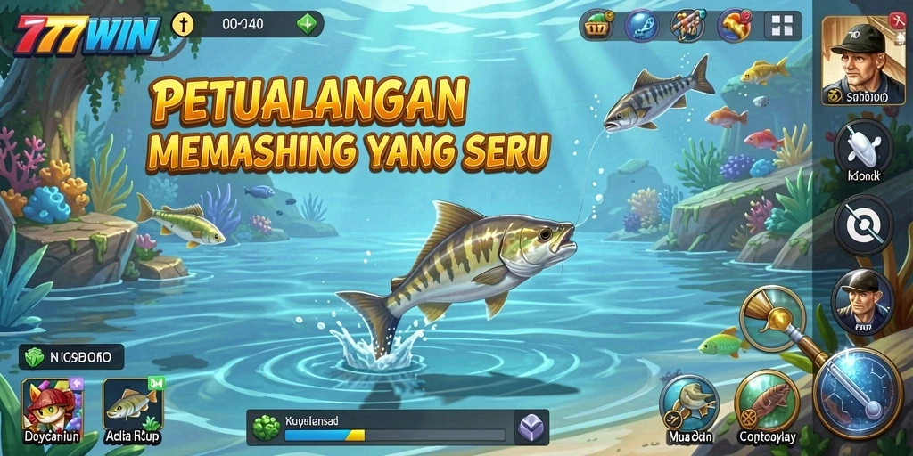 Tangkapan ikan besar dalam gameplay seru di 777WIN.