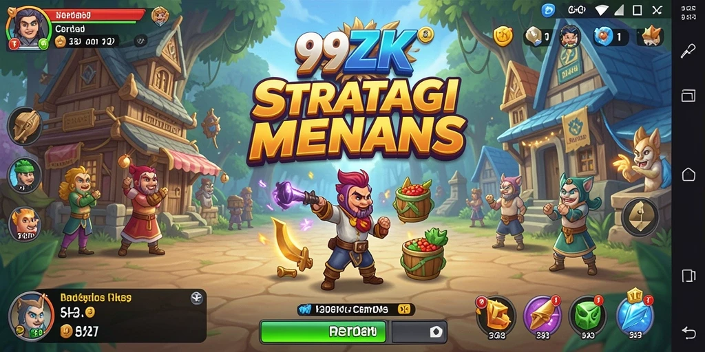 Screenshot gameplay 99ZK yang menampilkan pertempuran strategis.