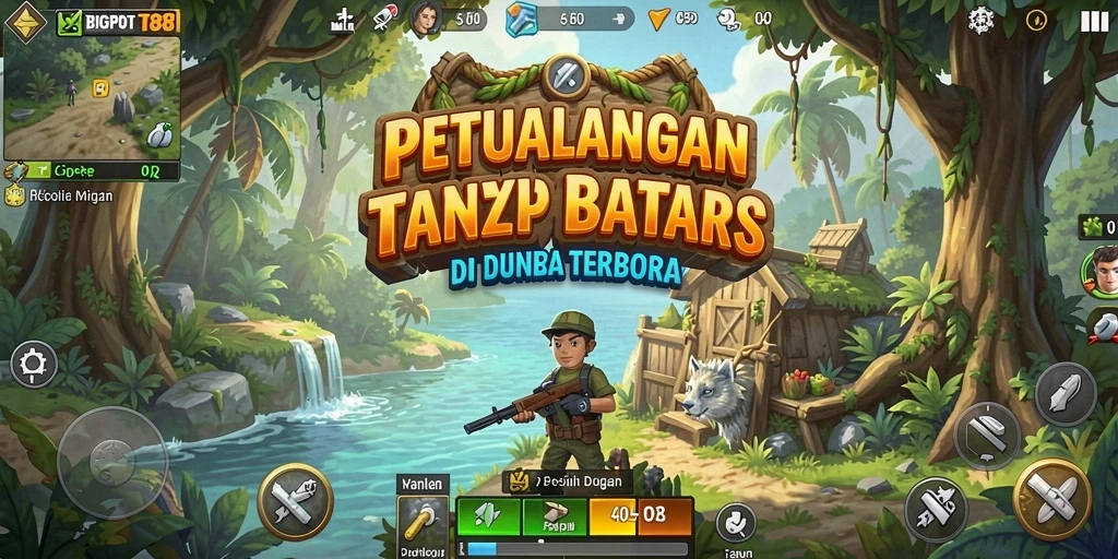 Screenshot gameplay BIGPOT88 menampilkan petualangan mendebarkan dalam dunia terbuka.