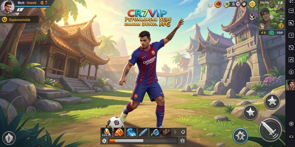 Tampilan gameplay seru dan interaktif dari CR7VIP.