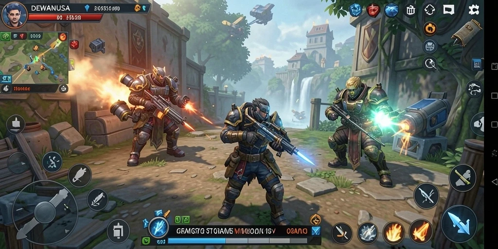 Tampilan utama DEWANUSA dengan gameplay strategi yang mendebarkan.