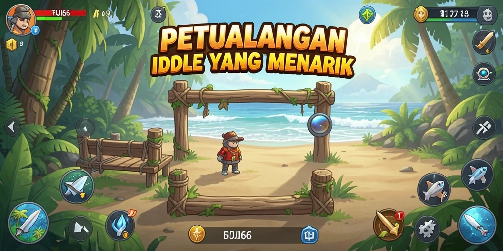 Screenshot gameplay FUJI66 dengan karakter karakter Idle yang menarik.