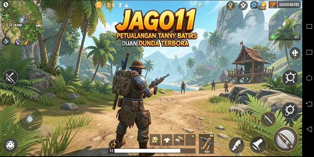 Gambaran gameplay JAGO11 yang epik dalam dunia terbuka.