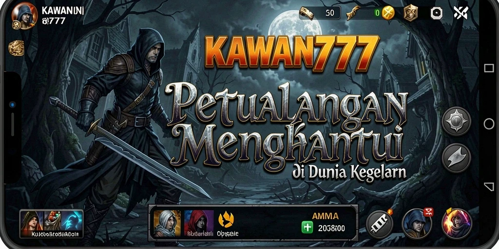 Tangkapan layar menunjukkan momen menegangkan dalam KAWAN777.