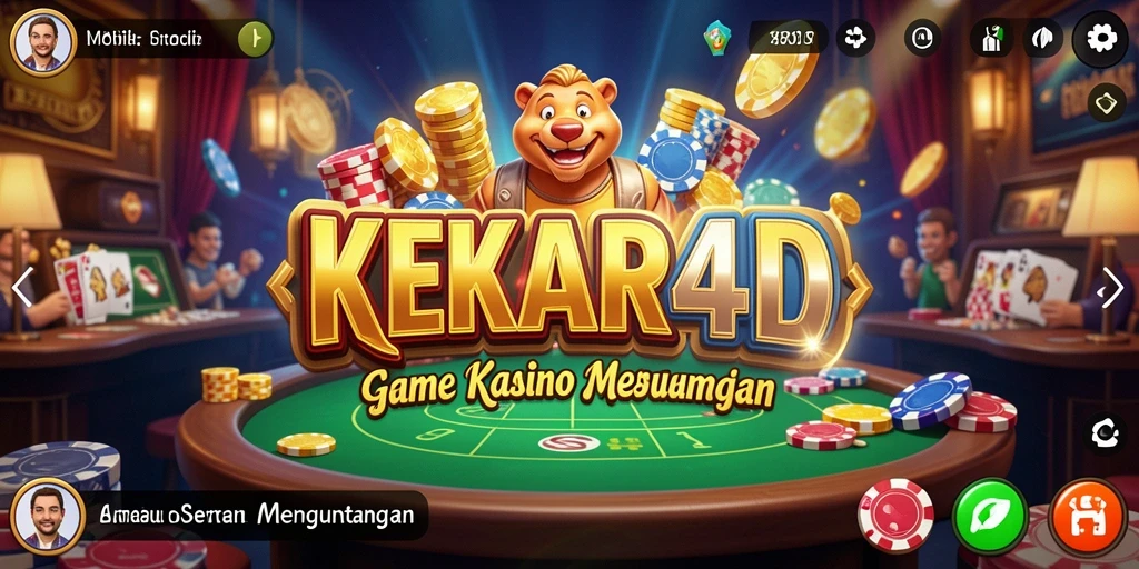 Tampilan menarik dari gameplay Kasino di KEKAR4D.