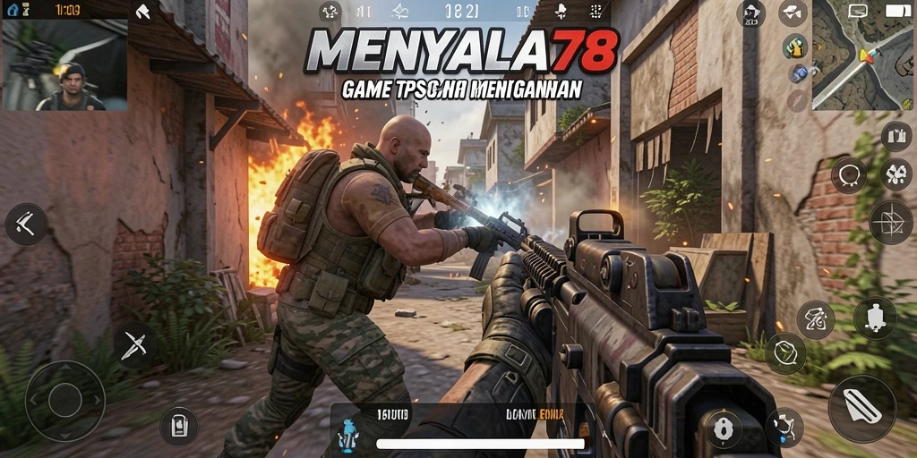 Gameplay seru MENYALA78 dengan aksi tembak-menembak yang intens.